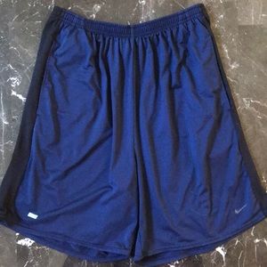 Nike Navy/black basketball shorts.